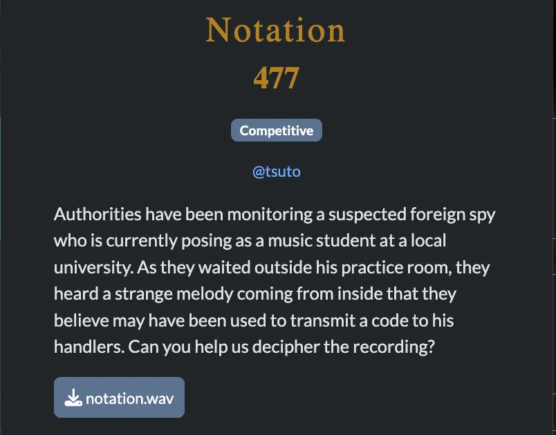 Notation