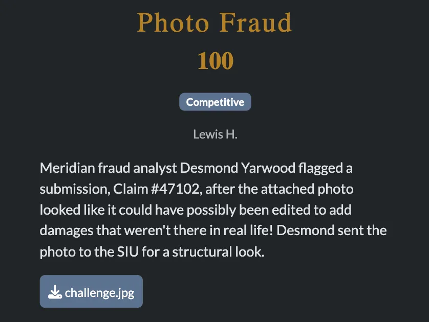 Photo Fraud